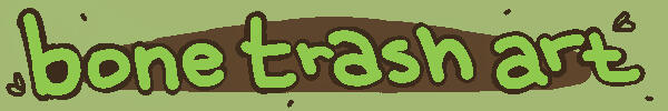 bone trash art logo